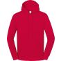 fruit of the loom Iconic 250 Hooded Sweat red