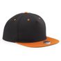 Beechfield Casquette Snapback contrastée à 5 panneaux black/orange