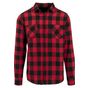 Build Your Brand Checked Flannel Shirt black/red
