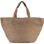 Kimood Sac cabas en toile de jute teint 100% naturel natural/capuccino