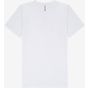 Bella Unisex v-neck jersey tee white