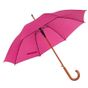 L-merch Automatic Umbrella With Wooden Handle Tango dark_pink