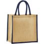 Westford Mill Sac de marché en jute amidonné naturel natural/navy