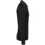 Kariban Polo maille piquée manches longues homme black/red/white