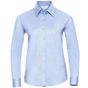 Russell Collection Ladies’ long sleeve tailored oxford shirt oxford_blue