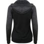 AWDis Just Cool Women's Cool Contrast Zoodie black/black_slate_melange