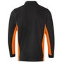 Velilla Polo bicolore manches longues black/orange