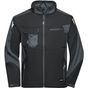 James&Nicholson Workwear Softshell Jacket -STRONG- black/carbon