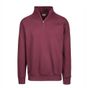 Vesti Sweat col zippé sport_bordeaux