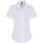 Premier Chemise poepline stretch en coton manches courtes pour femme white