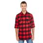 Burnside Woven Plaid Flannel Shirt red/black_checked