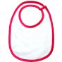 Babybugz Single layer bib white/red