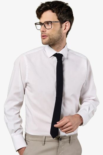 Tailored Fit Business Poplin Shirt Long Sleeve