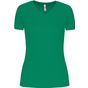 ProAct T-shirt de sport manches courtes col v femme - kelly_green - 2XL
