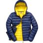 Result Mens Snow Bird hooded jacket navy/yellow