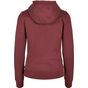 Build Your Brand Ladies Organic Hoody cherry