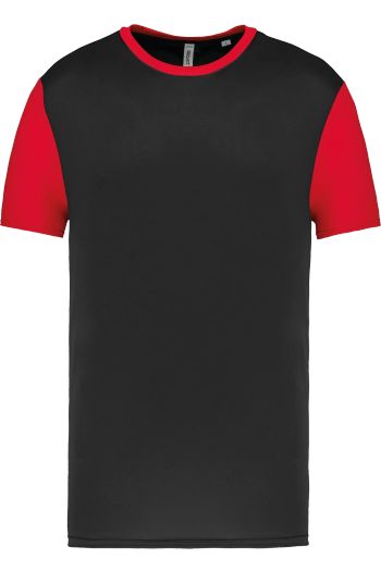 Image produit Maillot manches courtes bicolore unisexe
