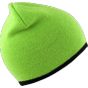 Result Soft feel reversible cuffless beanie lime/black