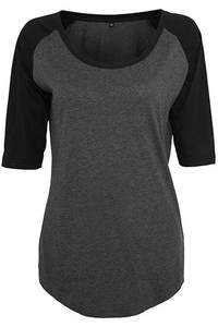 Ladies 3/4 Contrast Raglan Tee