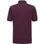 Russell Polo Piqué 65/35 Ultra Résistant rouge vin