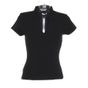 kustom kit Corporate Short Sleeve V-Neck Top black