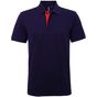 Asquith & Fox Polo contrasté coupe classique homme navy/red