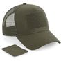 Beechfield Casquette filet réglable avec patch military_green