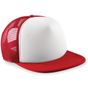 Beechfield Casquette américaine vintage junior rouge classique/blanc