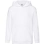fruit of the loom Premium Hooded Sweat Kids white