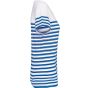 Kariban T-shirt marin col rond Bio femme white/royal_blue_stripe
