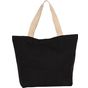 Kimood Grand sac shopping recyclé à fond plat black_night/hemp