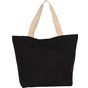 kimood Grand sac shopping recyclé à fond plat black_night/hemp