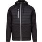 Tombo Full zip padded softshell jacket black