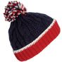 K-up Bonnet en maille tricot red/white/navy