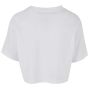 Build Your Brand Ladies Short Oversized Tee white
