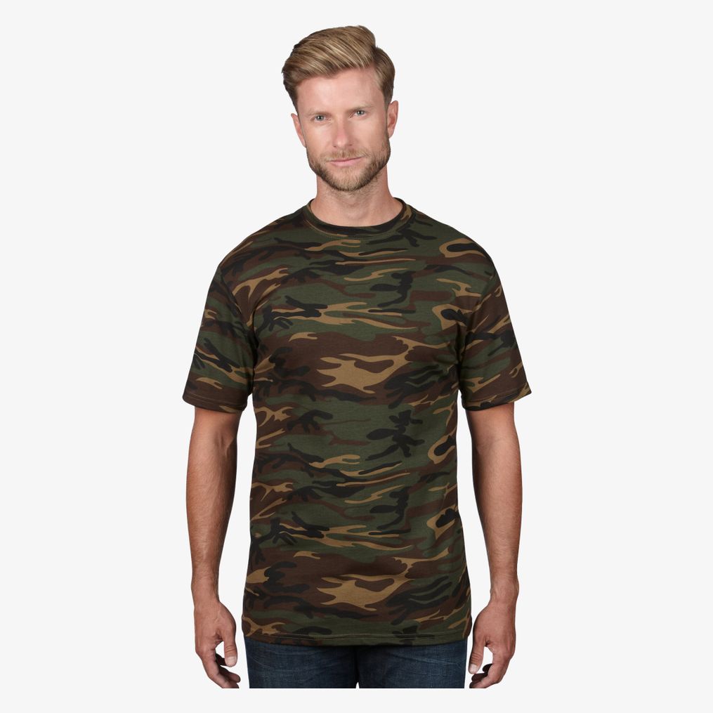 Adult Heavyweight Camouflage Tee anvil