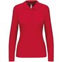 Kariban Polo manches longues femme red