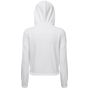 TriDri Sweat à capuche zippé femme en tissu recyclé avec cordon de serrage Tridri® white