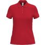 iDeal Basic Brand Polo piqué femme 200 ideal_red