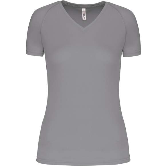 Tee-Shirt De Sport Femme  Col V Et Manches Courtes