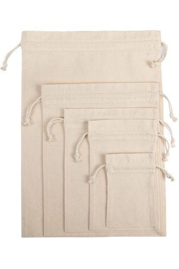 Sac fourre-tout avec fermeture à cordons coulissants - Natural