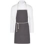 SG Accessories - Bistro Corsica - Cord Bib Apron with Pocket grey