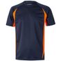 Velilla Tee-shirt technique bicolore navy/fluo_orange