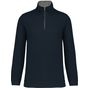 Kariban Sweat Shirt col zippé TRUCKER KARIBAN navy/heather_grey