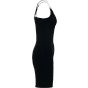 Build Your Brand Ladies Stretch Jersey Slim Dress Black