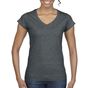 Gildan Women's V-Neck T-Shirt dark_heather