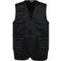WK Designed To Work Gilet polycoton multipoches doublé unisexe black