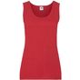 fruit of the loom Valueweight Vest Lady-Fit rouge