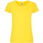 fruit of the loom Original T Lady-Fit jaune
