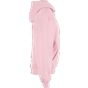 Build Your Brand Ladies Loose Fit Zip Hoody Soft pink